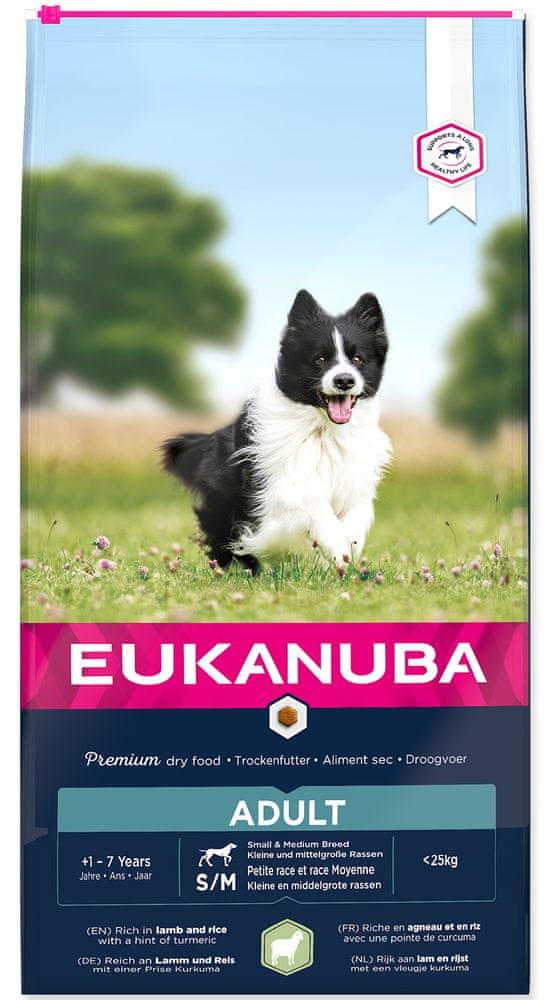 Eukanuba Adult Small & Medium Breed Lamb & Rice 12 kg